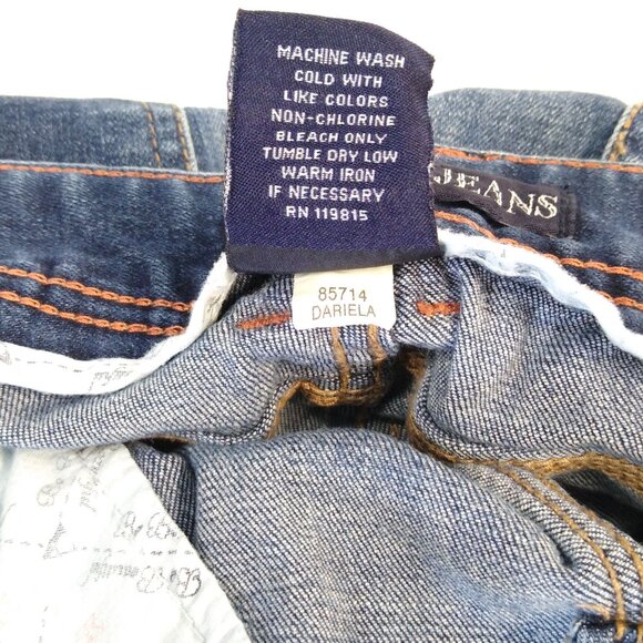 Amethyst Jeans Be Beautiful Women 11 Reg Fit Dariela Mid-Rise Denim Embroidered - Picture 5 of 6